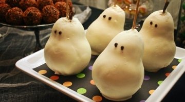 Peras fantasmales con miel